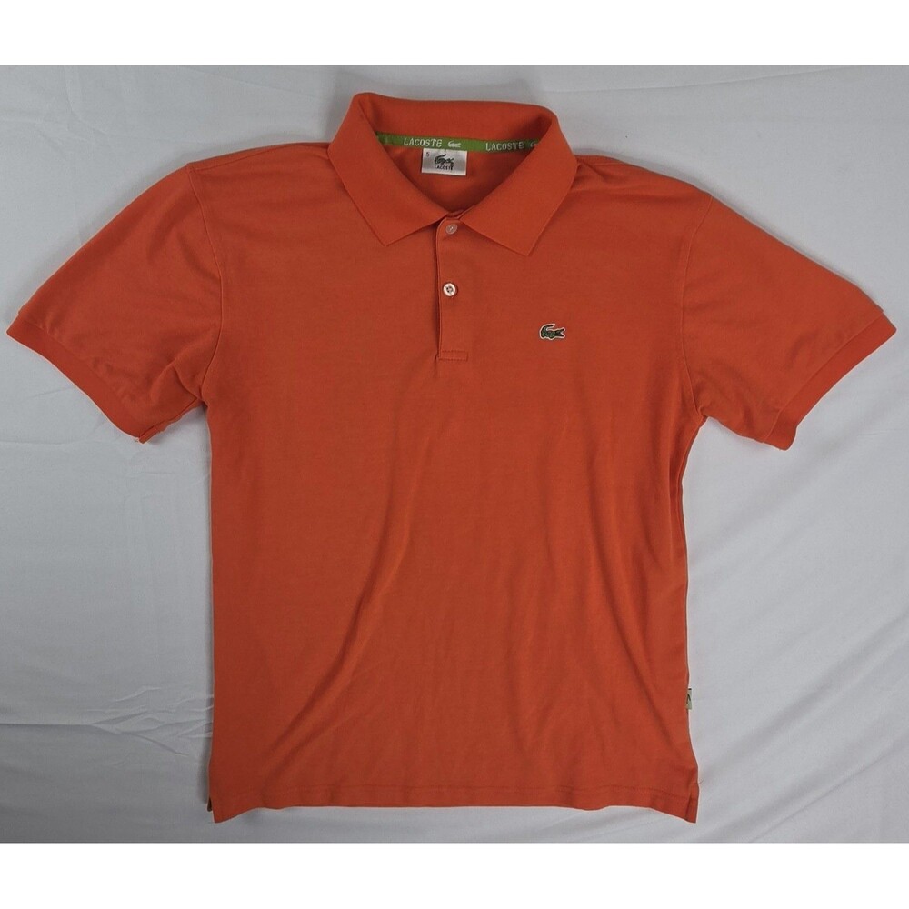 Vintage Lacoste Polo Shirt Orange size "5" Classic Mens